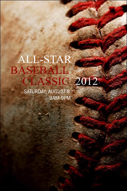 Baseball Stitches Pinterest Ad