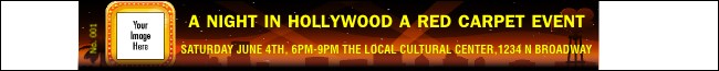 Hollywood Skyline Premium Synthetic Wristband Product Front
