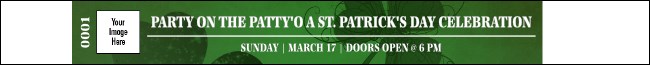St Patrick's Day Shamrock Premium Synthetic Wristband Product Front