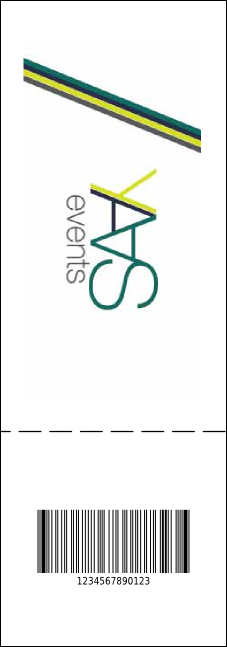 All Purpose Circle QR Event Ticket Product Back