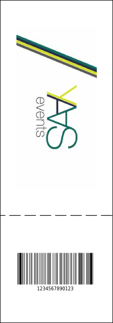 All Purpose Clouds QR Event Ticket Product Back