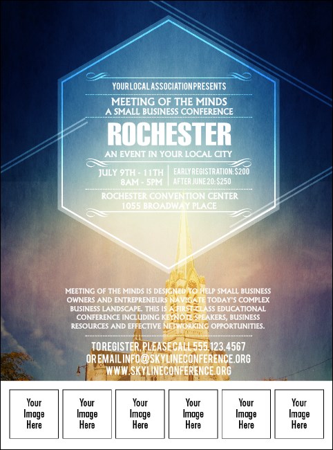 Rochester 2 Logo Flyer Product Front