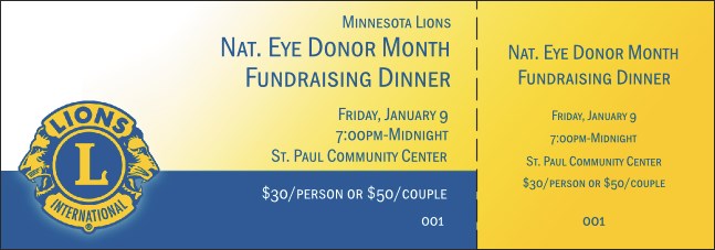 Lions Clubs International General Admission Ticket 002 Product Front