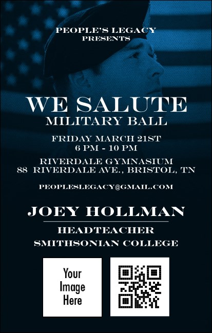 Military Ball - The Salute VIP Event Badge Medium Product Front