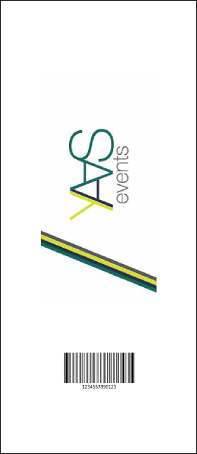 Nature Series - Green Leaves VIP Event Badge Large Product Back