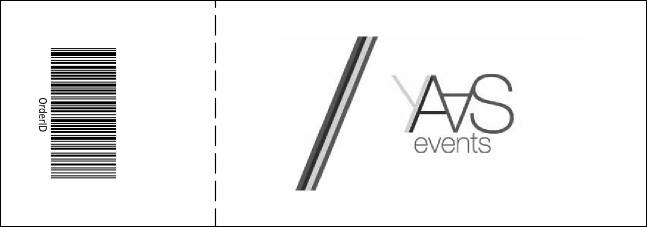 Retro Chalkboard Event Ticket Product Back