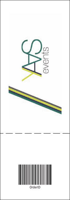 Skating Party Event Ticket Product Back