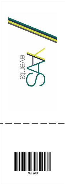 Winter Festival Event Ticket Product Back