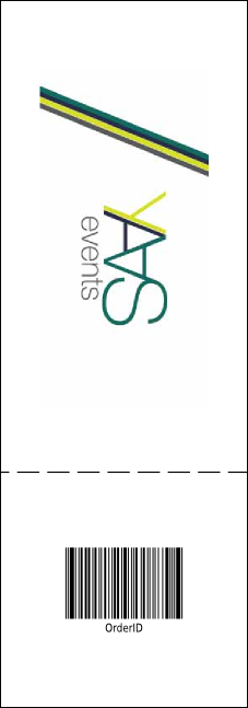 Yin Yang Event Ticket Product Back