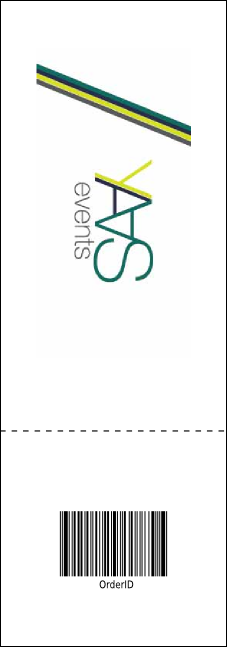 Hanukkah Abstract Event Ticket Product Back