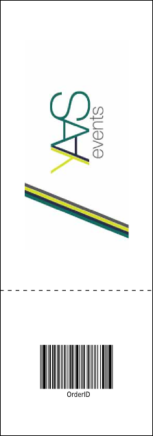 Cheerleading Jump Event Ticket Product Back