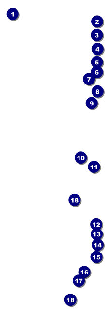 Bakersfield Event Ticket Front Field Markers