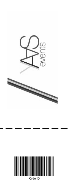 Portland General Admission Ticket (black and white) Product Back