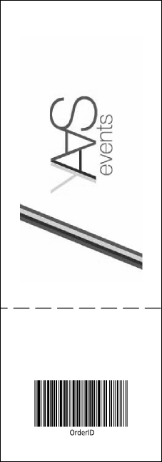 Montreal General Admission Ticket (black and white) Product Back