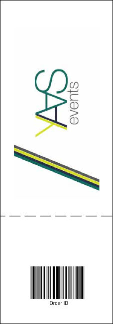 Sports Ticket Black & Yellow Product Back