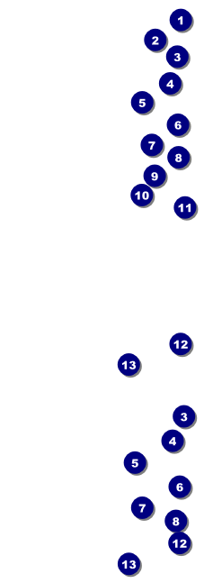Denver Black and White General Admission Ticket Front Field Markers