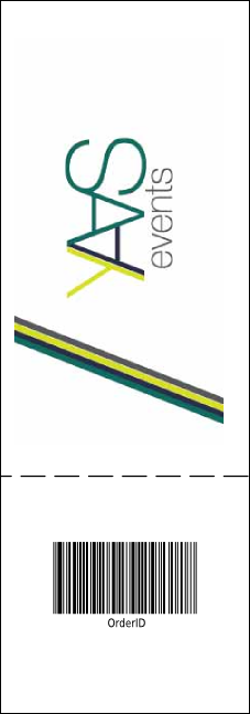 Christmas General Admission ticket with full bleed Product Back