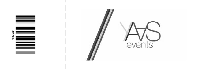 Los Angeles General Admission with stub (Black and white) Product Back