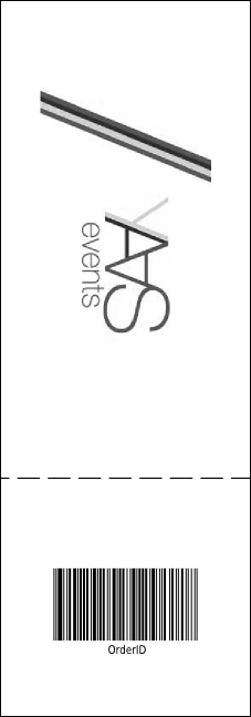 School Notebook Black and White Event Ticket Product Back