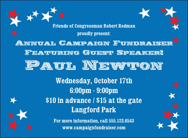 Red, White and Blue Stars Product Front