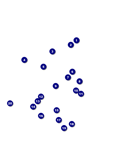 Memphis BW Invitation Front Field Markers