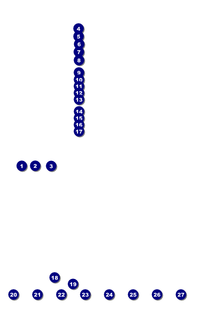 Toronto Poster (Black & white) Front Field Markers