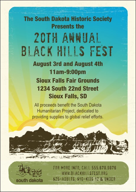 South Dakota Postcard Product Front