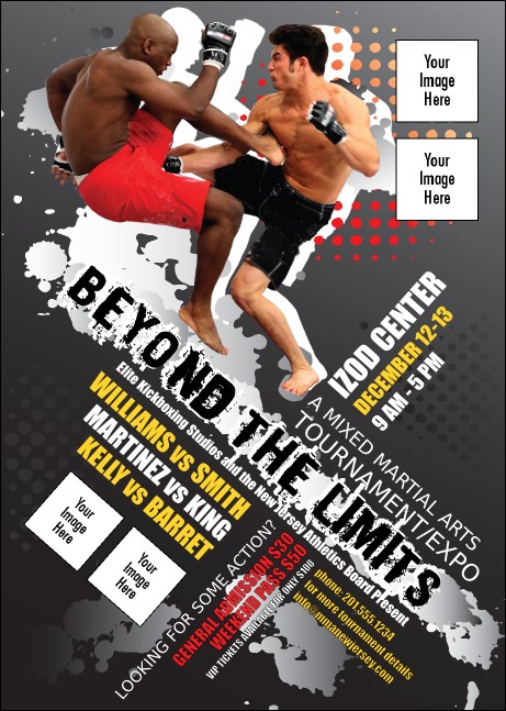 MMA Frontkick Postcard Product Front