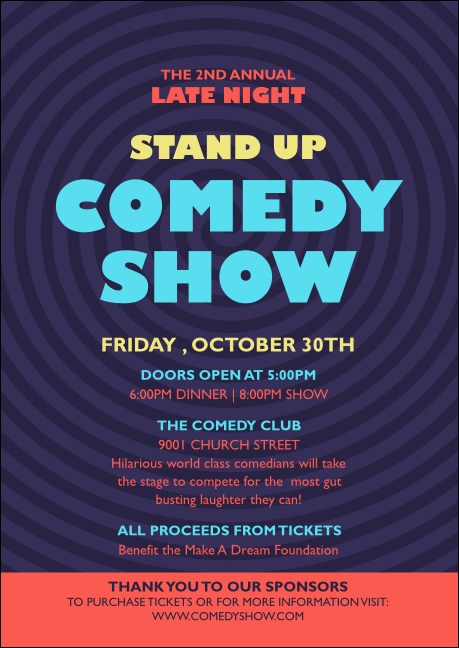 Comedy Spirals Postcard Product Front