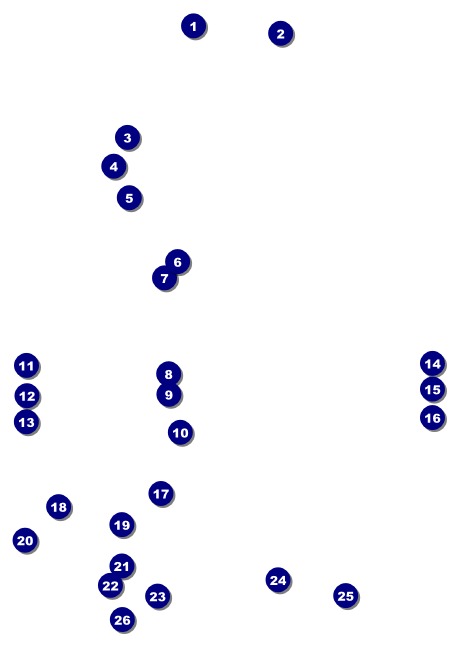 Football Lights Postcard Front Field Markers