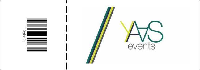 Dots Purple Landscape Raffle Ticket Product Back