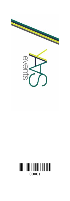 Roller Derby Passing Star Raffle Ticket Product Back