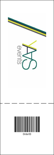 Stage Lights Raffle Ticket Product Back