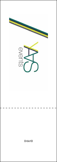 Snowflake Ornament Raffle Ticket Product Back