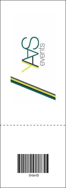 Bowling League Raffle Ticket Product Back