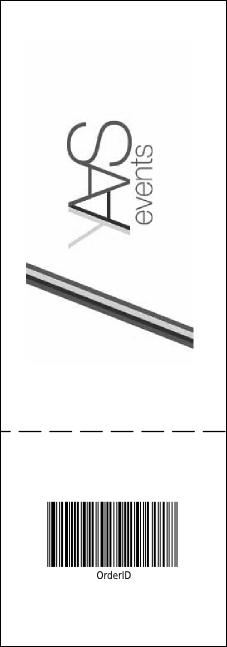 Portland Raffle Ticket (black and white) Product Back