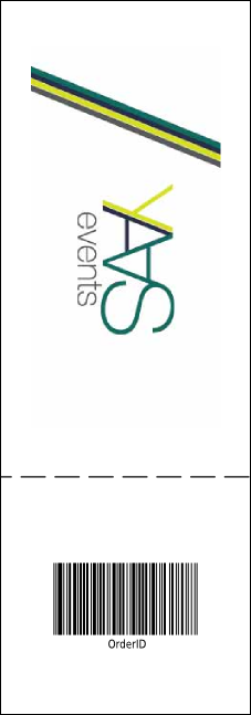 San Diego Raffle Ticket with stub Product Back