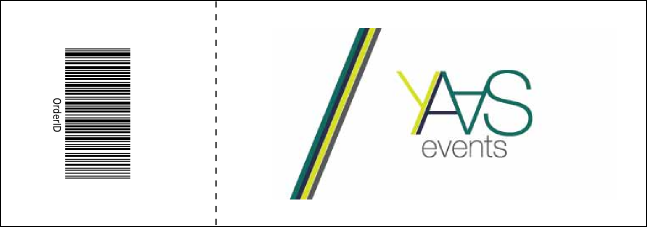 Rock Concert Red Raffle Ticket Product Back