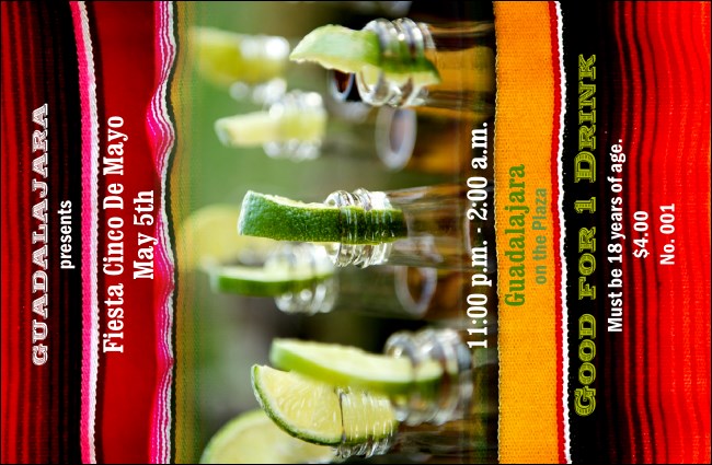 Mas Cervezas Drink Ticket Product Front