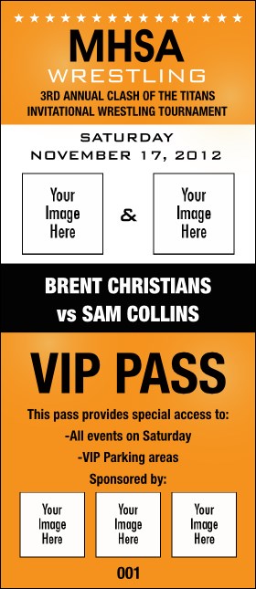 Versus Orange VIP Pass