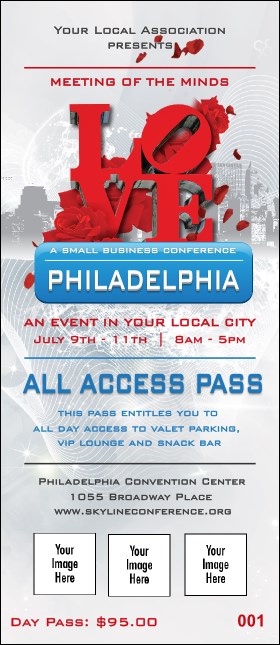 Philadelphia Rose VIP Pass Product Front