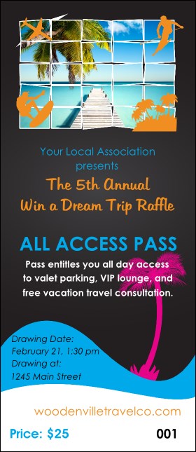 Win a Vacation VIP Pass Product Front