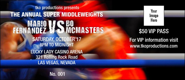 Boxing Event VIP Pass Product Front
