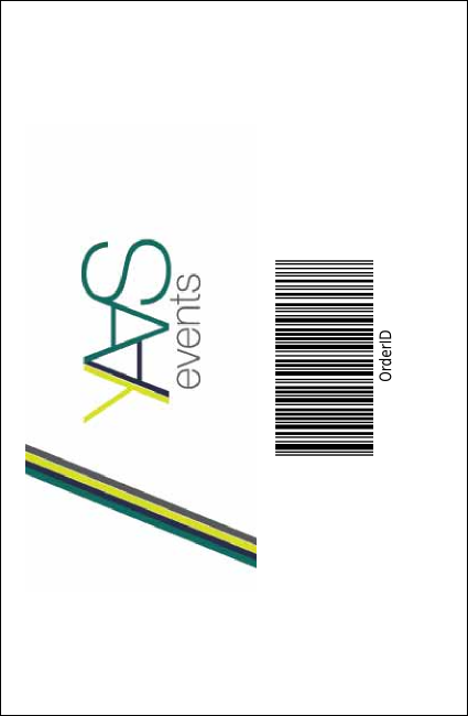 Cap and Gown Drink Ticket Logo Product Back