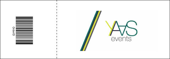 Retro Gymnastics Event Ticket Product Back