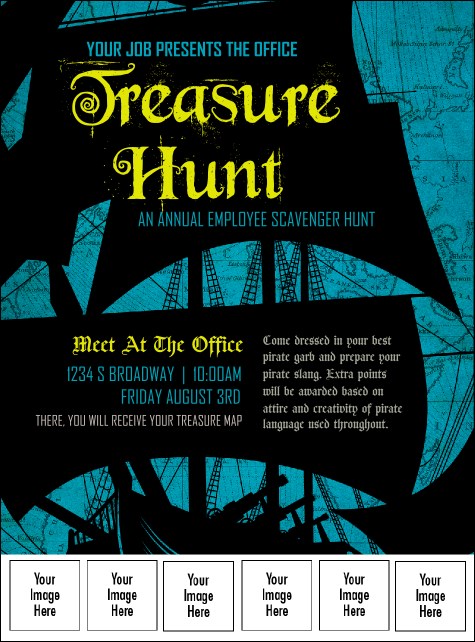 Pirate Ship Logo Flyer Product Front