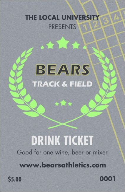 Track and Field Drink Ticket
