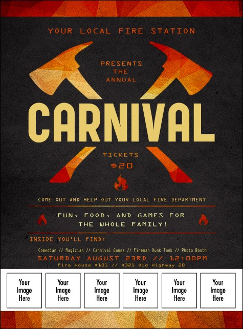 Fire Department Logo Flyer Product Front