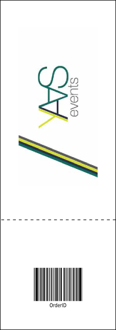 Softball Grass Event Ticket Product Back