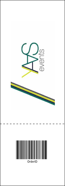 Social Networking Raffle Ticket Product Back